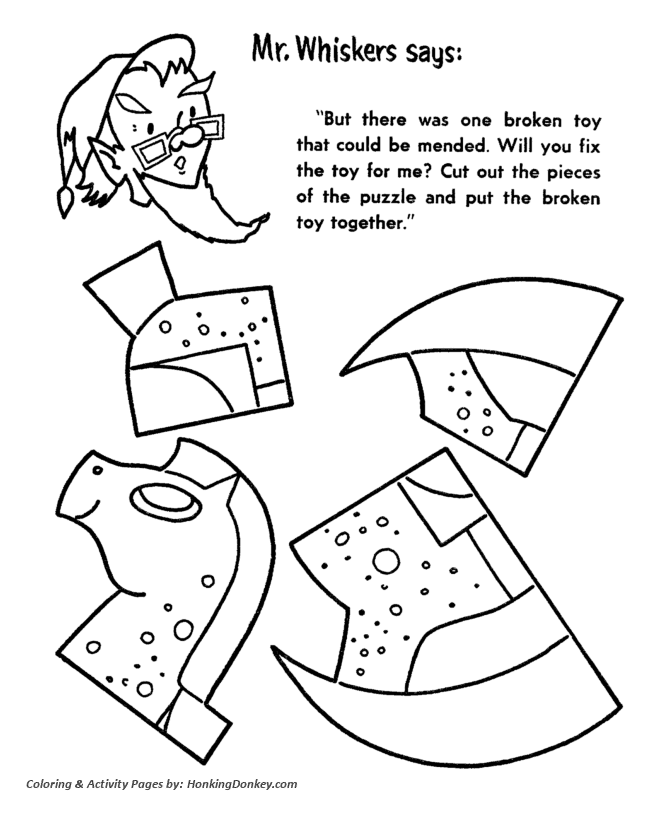 cut out coloring pages