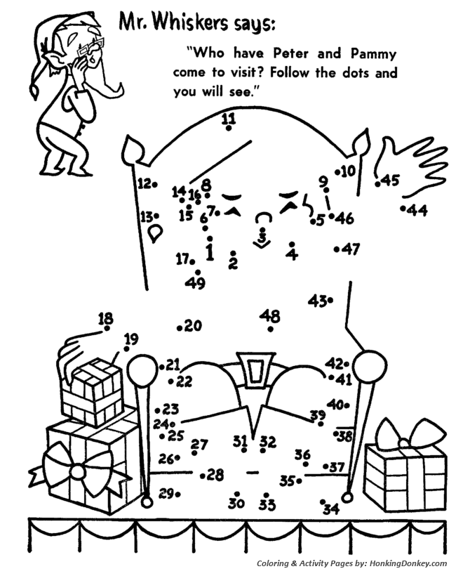 Santa Dot to Dot Activity Sheet