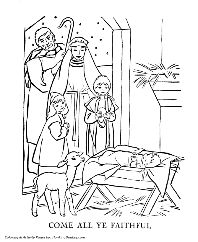 Religious Christmas Bible Coloring Pages Baby Jesus In A Manger Coloring Pages HonkingDonkey Religious Christmas Bible Coloring Pages Baby Jesus In A Manger Coloring Pages HonkingDonkey