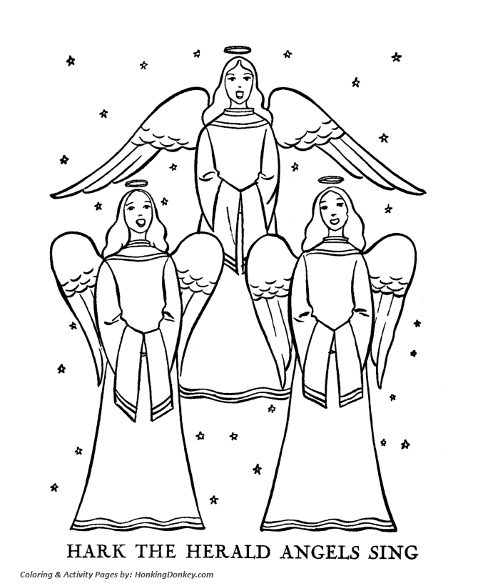 Christmas Bible Religious Coloring Page