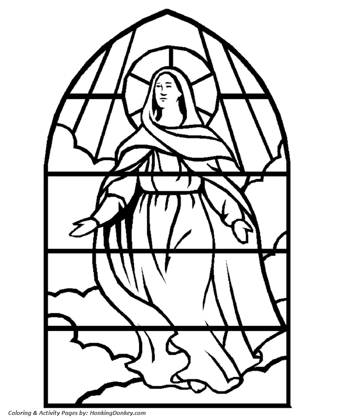 Christmas Bible Religious Coloring Page