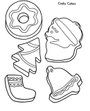 Christmas Cookies Coloring Pages