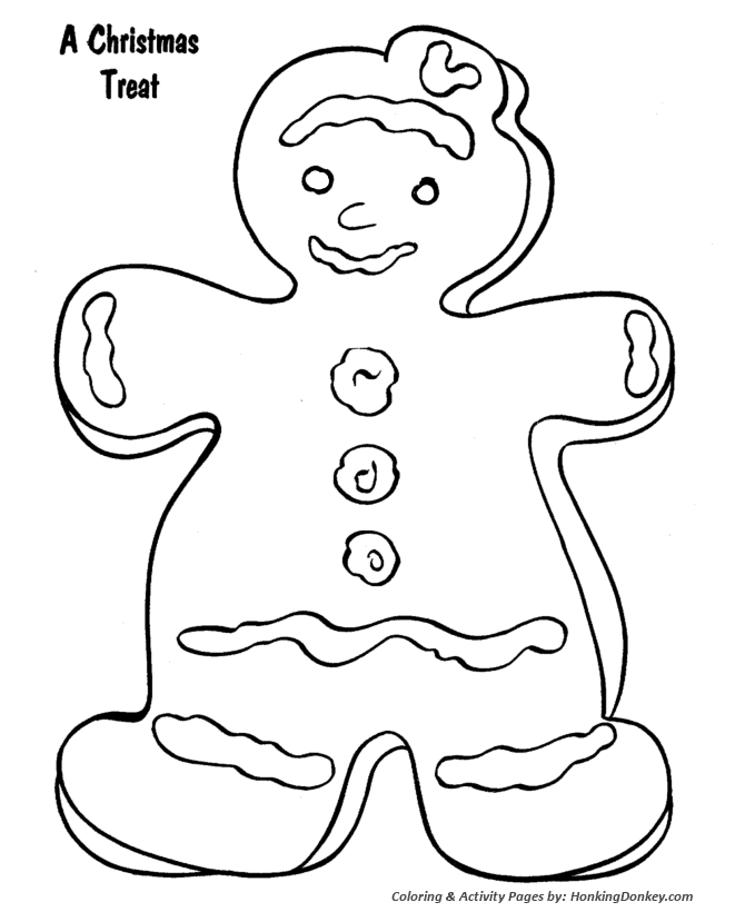 Christmas Cookies Coloring Sheet - Cookie Treat