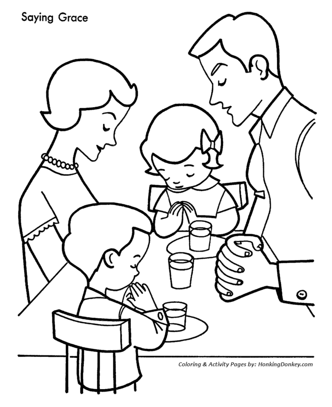 Christmas Cookies Coloring Sheet - Christmas Dinner Grace