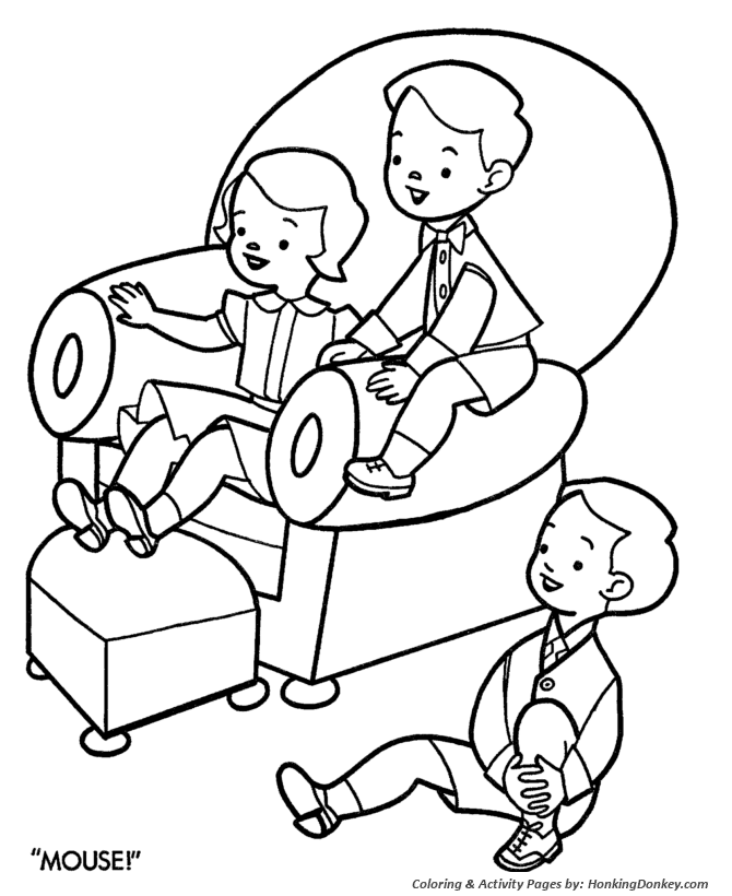 Christmas Party Coloring Sheet - Christmas Party Storytime Reading