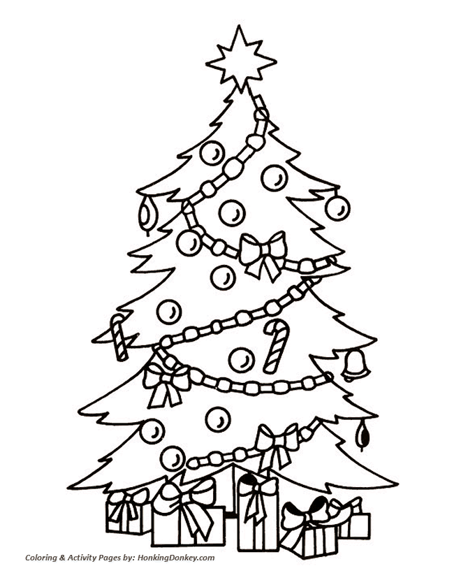  Fun Little Christmas Tree Coloring Sheet