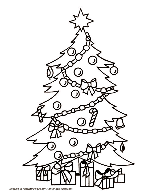 Christmas Tree Coloring Sheet - Fun Little Christmas Tree