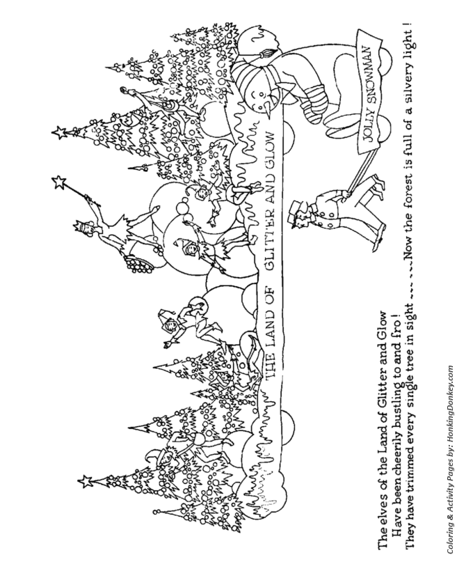  Winter Christmas Parade Coloring Sheet