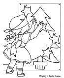 Christmas Party Coloring Sheets