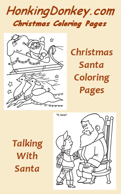Christmas Santa Coloring Page Pin