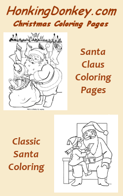 Santa Claus Coloring Page Pin