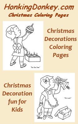 Christmas Decorations Coloring Page Pin