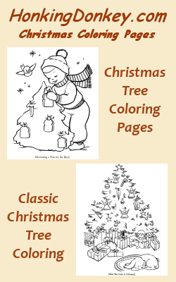 Christmas Tree Coloring Page Pin