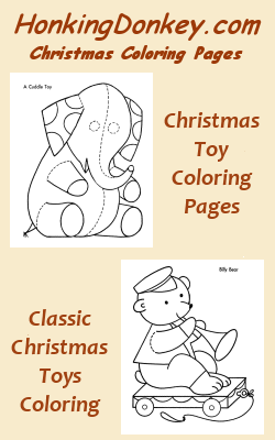Christmas Toys Coloring Page Pin