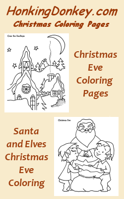 Christmas Eve Coloring Page Pin