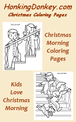 Christmas Morning Coloring Page Pin