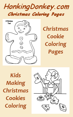 Christmas Cookie Coloring Page Pin