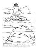 Earth Day Coloring Sheet - Ocean Ecology