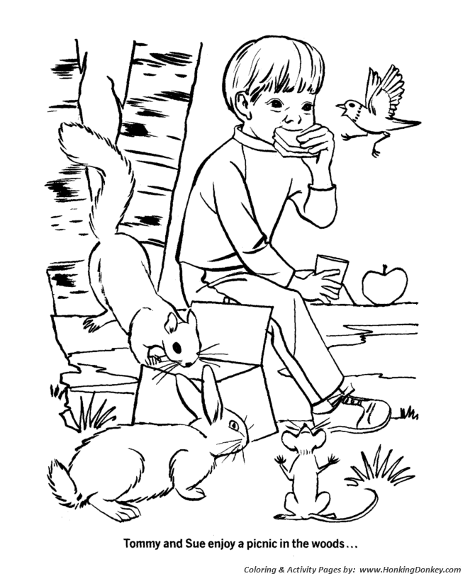 Earth Day Coloring Pages - Rural environmental awareness