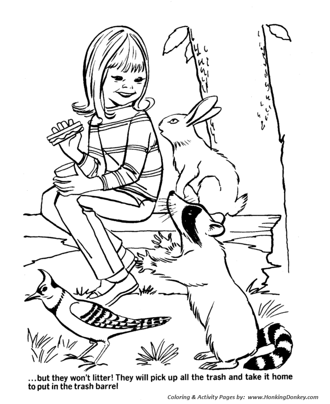 Earth Day Coloring Pages - Rural ecology awareness