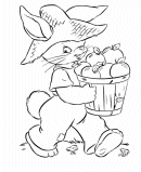 Easter Bunny Coloring Page Sheet - xxx 
