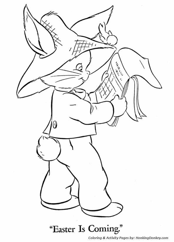 Peter Cottontail Coloring Pages - Easter is coming 