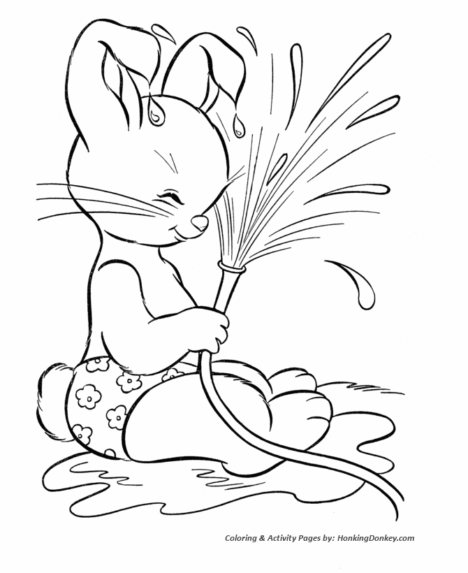Peter Cottontail Coloring Pages - Peter Cottontail Splash 