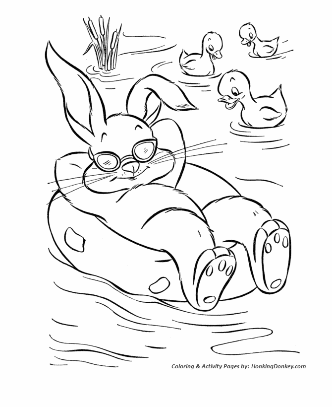 Peter Cottontail in Shades - Peter Cottontail Coloring Pages