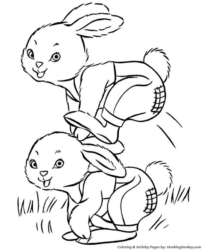 Peter Cottontail Coloring Pages - Peter Cottontail Easter Bunnies 