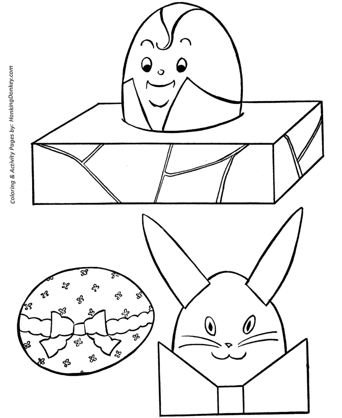 Easter Egg Coloring Pages - Easter Egg Cutout 