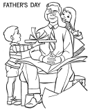 Father's Day Coloring Sheet - Fathers Day Presents