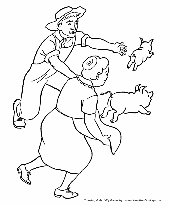 Grandparents Day Coloring Pages - Grandma and Grandpa