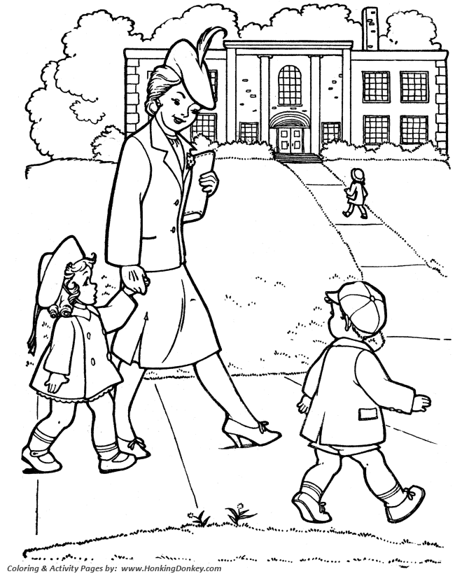 i went walking coloring pages - photo #37