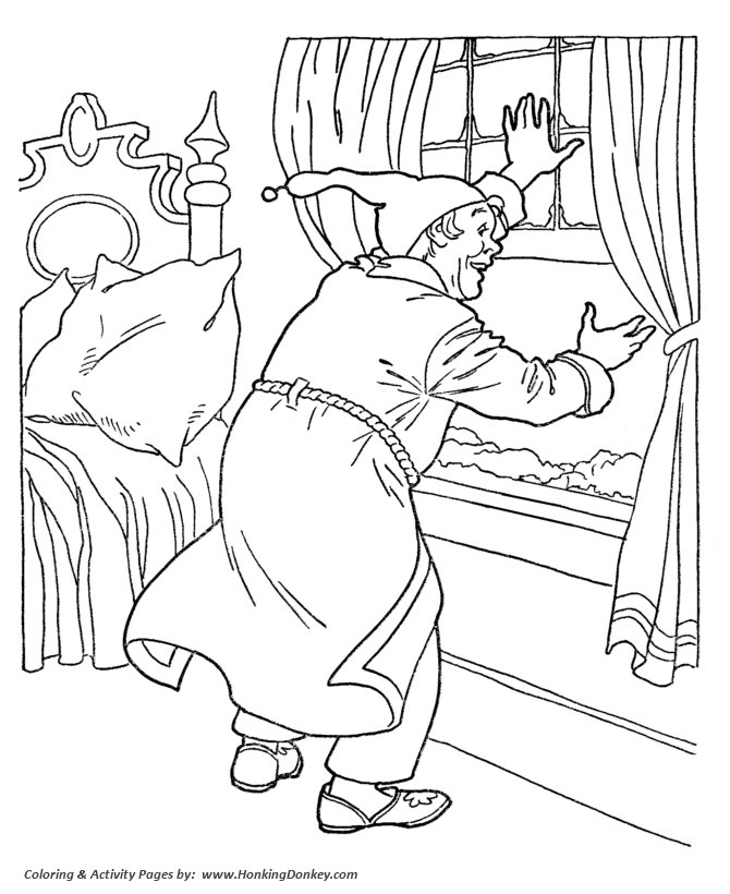Grandparents Day Coloring Pages - Grandfather in his Robe
