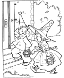 Halloween Party Coloring Page Sheet - xxx 