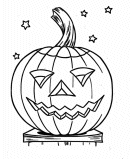 Halloween Pumpkin Coloring Pages - xxx 