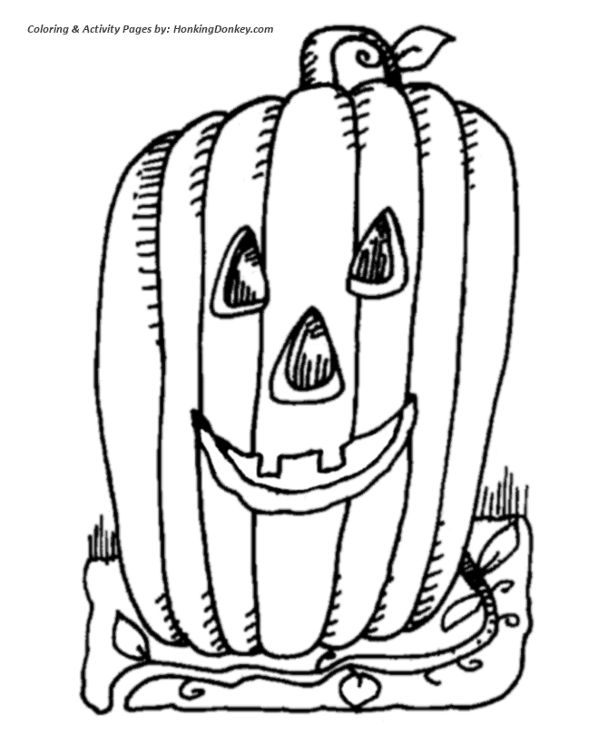 Halloween Pumpkin Coloring Pages - Great Halloween Pumpkin