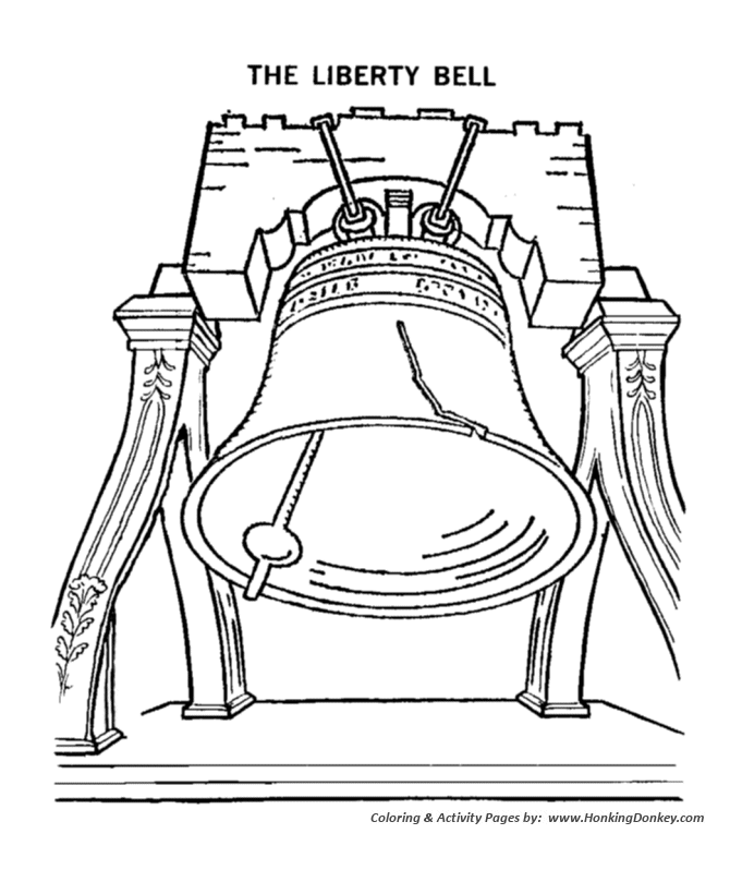Memorial Day Coloring Pages - The Liberty Bell