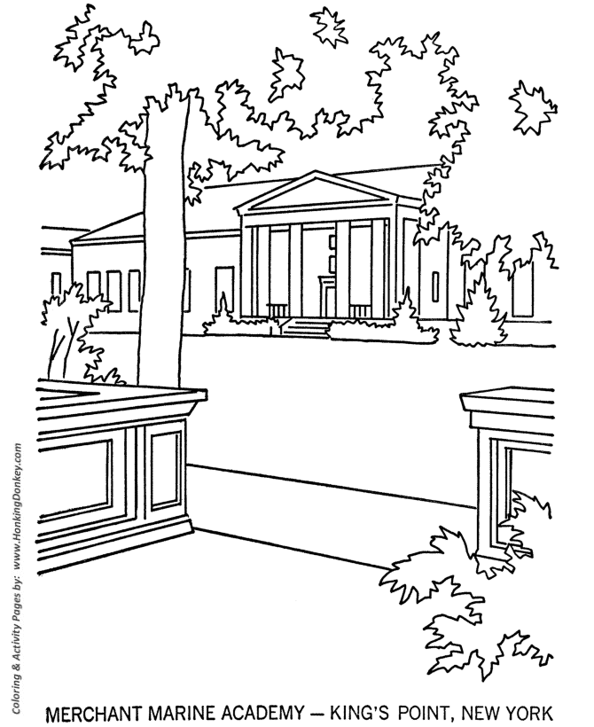 Memorial Day Coloring Pages - US Merchant Marine Academy
