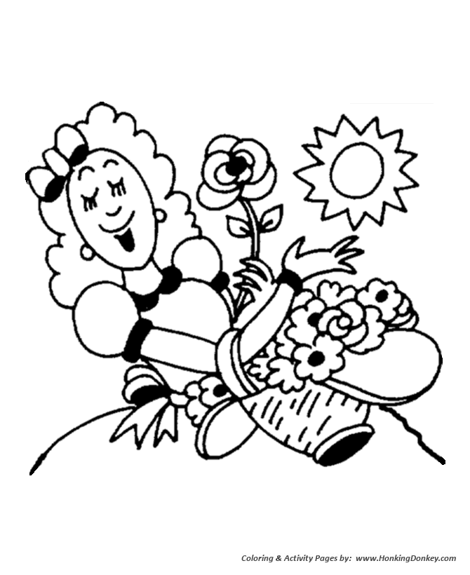Mother's Day Coloring Pages - Mom's Garden 