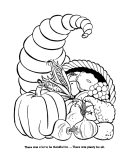 Thanksgiving Coloring Sheet