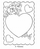 Valentine's Day Cards Coloring Pages