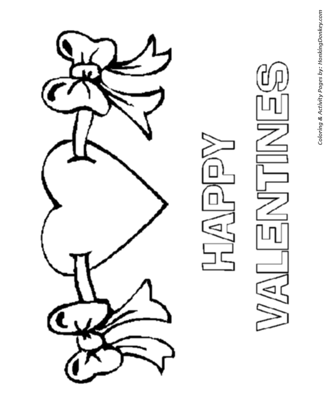 Color by Numbers Valentine heart - Valentine's Day Coloring Pages
