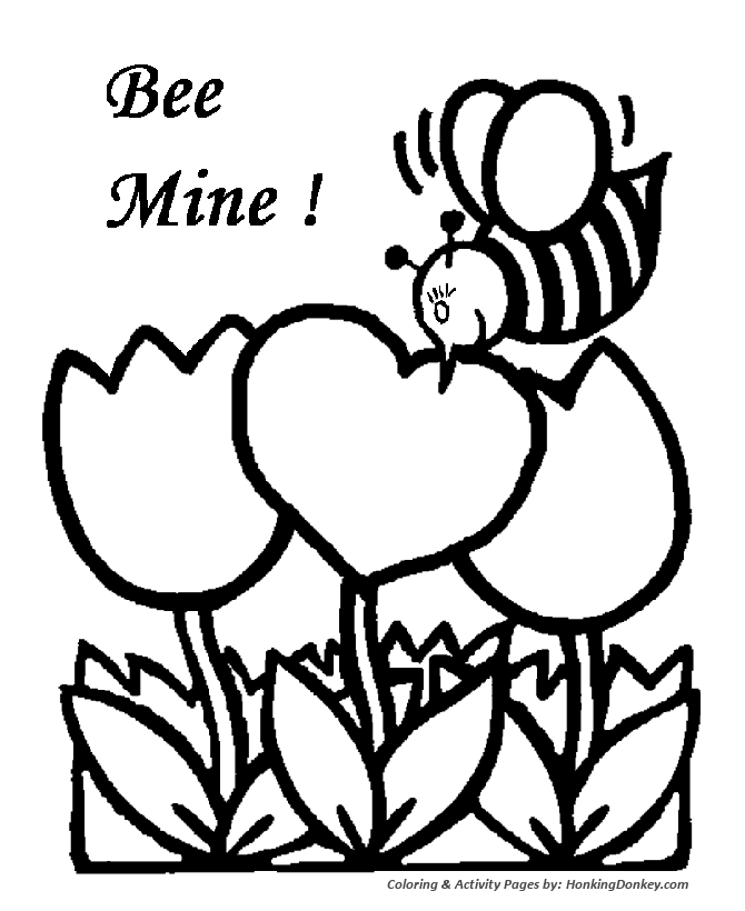 Valentine's Day Coloring Pages - Color by Numbers Valentine heart