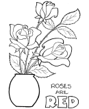 Valentine's Flowers Coloring Sheet - xxx