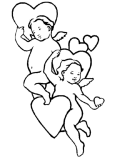 Valentine's Cupid Coloring Sheet - xxx
