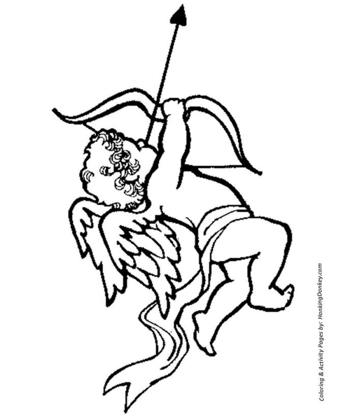 valentine cupid coloring pages - photo #5