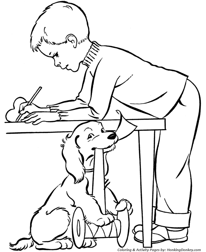 Valentine's Day Kids Coloring Pages - Kids Fun Valentine's Activity