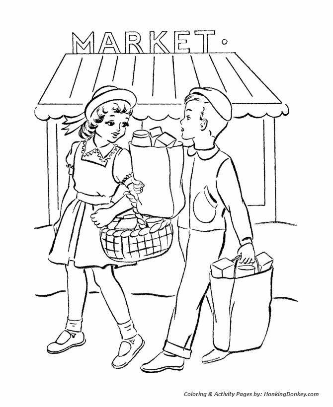 Kids Valentine's Day Coloring Pages - Kids on Valentine's Day Coloring Page