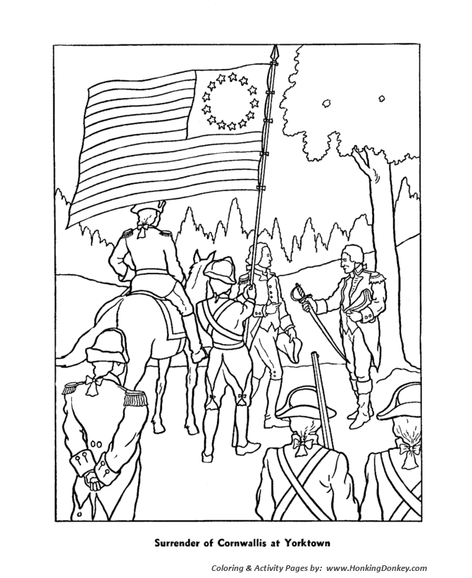 Veterans  Day Coloring Pages - Yorktown